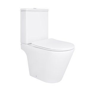 Унітаз підлоговий Qtap Dove Rimless безобідковий з сидінням Soft-close WHITE QT06228380BW