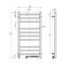 Рушникосушка Loft 500х1000 Sensor з таймером, права