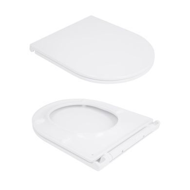 Унітаз підвісний Qtap Taurus безободковий з сидінням Soft-close QT2433084EUQW