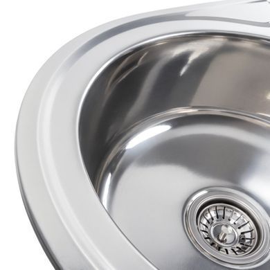 Кухонна мийка з нержавіючої сталі Platinum 7750 ПОЛІРОВКА (0,8/180 мм), R