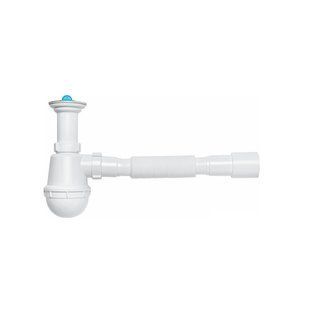 Сифон для кухонної мийки KronoPlast 1 1/2''х40 мм з литим випуском SM11000043 (М1050)