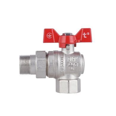 Кран кульовий "Американка" SD Forte 3/4" кутовий SF221W20