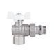 Кран кульовий "Американка" Thermo Alliance Forte 1/2" з антипротіканням кутовий SF223W15
