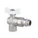 Кран кульовий "Американка" Thermo Alliance Forte 1/2" з антипротіканням кутовий SF223W15