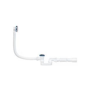 Сифон для ванної ANIplast з засувкою, тарілка зовні 375х40x40/50 EC055GSEU