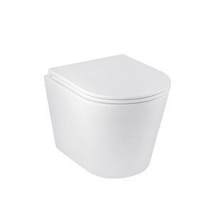 Унітаз підвісний безобідковий Kroner Armada WHI513636 RIMLESS з сидінням Slim Duroplast / Soft-close / Quick relase (KA513636WHIR)