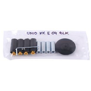 UNIO KK E 04 BLK Комплект кріплень електричної сушарки. Чорний
