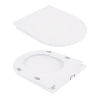 Унітаз-компакт Qtap Presto безобідковий з сідінням Soft-close QT24221217AW