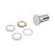 Донний клапан Pop-up для біде з переливом 70х70х110 mm White Qtap