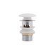 Донний клапан Pop-up для біде з переливом 70х70х110 mm White Qtap