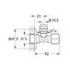 Кран приборный Grohe 1/2"х3/8" 2201700M
