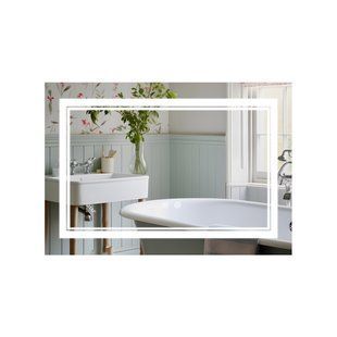 Дзеркало Qtap Cardinal (CA1) 800х600 з LED-підсвічуванням Touch, з антизапотіванням, з димером, рег. темп. кольору (3000-6500K) Reverse QT0478C8060