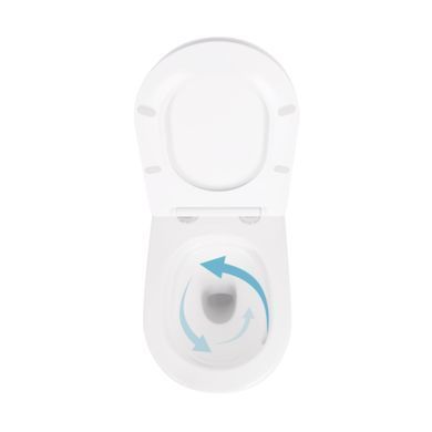 Унітаз підвісний Qtap Scorpio безободковий Ultra Quiet з сидінням Soft-close QT14332380AW