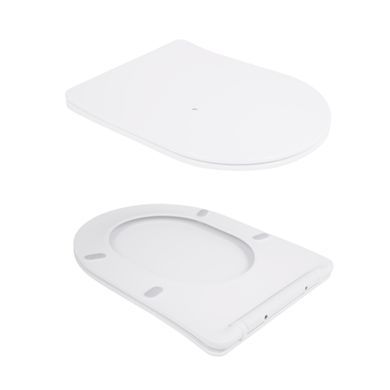 Унітаз підвісний Qtap Scorpio безободковий Ultra Quiet з сидінням Soft-close QT14332380AW