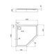 Душовий піддон Qtap Diamond 301112 100x100x12 см + сифон